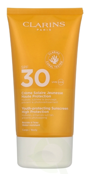 Clarins Youth-Protecting Suncreen High Protection SPF30 150 ml ryhmässä KAUNEUS JA TERVEYS / Ihonhoito / Rusketus / Aurinkosuoja @ TP E-commerce Nordic AB (D19644)