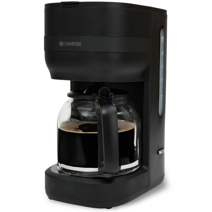 Champion Kaffebryggare 12-koppar/1,5L KB300 Mattsvart ryhmässä KOTI, TALOUS JA PUUTARHA / Kodinkoneet / Kahvikoneet ja tarvikkeet / Kahvinkeittimet @ TP E-commerce Nordic AB (D19675)
