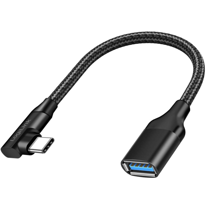 LogiLink Vinklad USB-C-kabel USB 3.2 15W 0,2m ryhmässä TIETOKOONET & TARVIKKEET / Kaapelit & Sovittimet / USB / USB-C @ TP E-commerce Nordic AB (D19693)