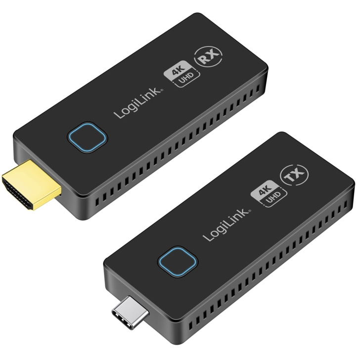 LogiLink Trådlös HDMI-överföring USB-C till HDMI-kit 1till1 4K@60Hz ryhmässä KODINELEKTRONIIKKA / Kaapelit & Sovittimet / HDMI @ TP E-commerce Nordic AB (D19697)