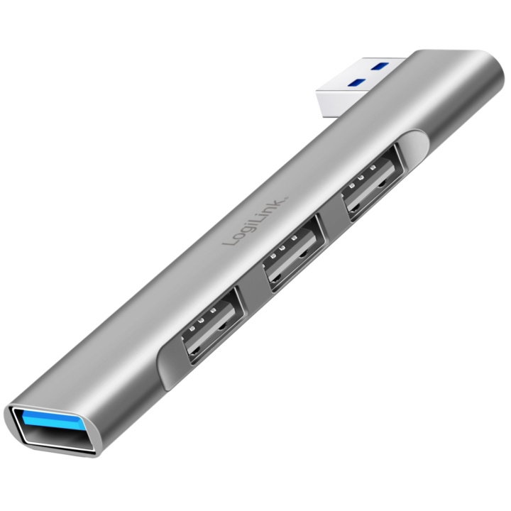 LogiLink Ultraslim 4-port USB-A hub 1 x USB-A3.0, 3 x USB-A2.0 ryhmässä TIETOKOONET & TARVIKKEET / Tietokonetarvikkeet / USB-telakat @ TP E-commerce Nordic AB (D19713)