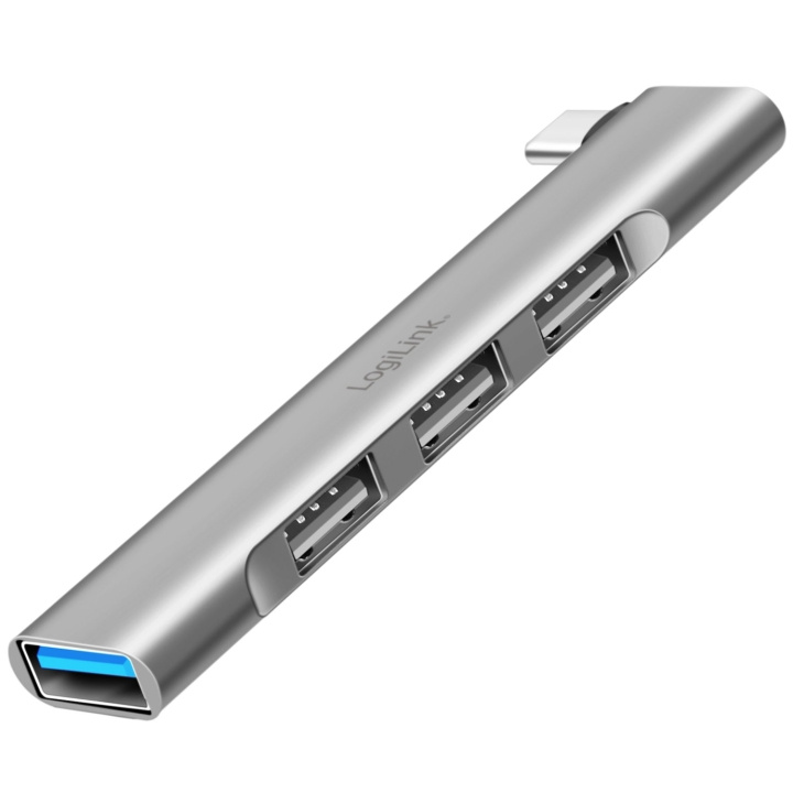LogiLink Ultraslim 4-port USB-C hub 1 x USB-A3.0, 3 x USB-A2.0 ryhmässä TIETOKOONET & TARVIKKEET / Tietokonetarvikkeet / USB-telakat @ TP E-commerce Nordic AB (D19714)