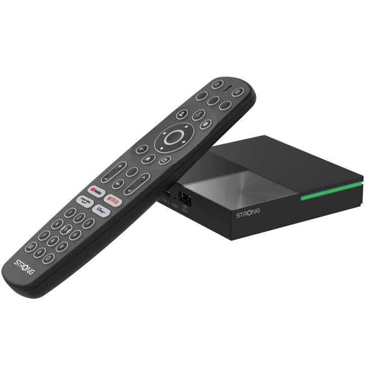Strong TV-box 4K WiFi/LAN Google TV LEAP-S3PRO Svart ryhmässä KODINELEKTRONIIKKA / Ääni & Kuva / TV & Tarvikkeet / Smart-TV @ TP E-commerce Nordic AB (D19732)