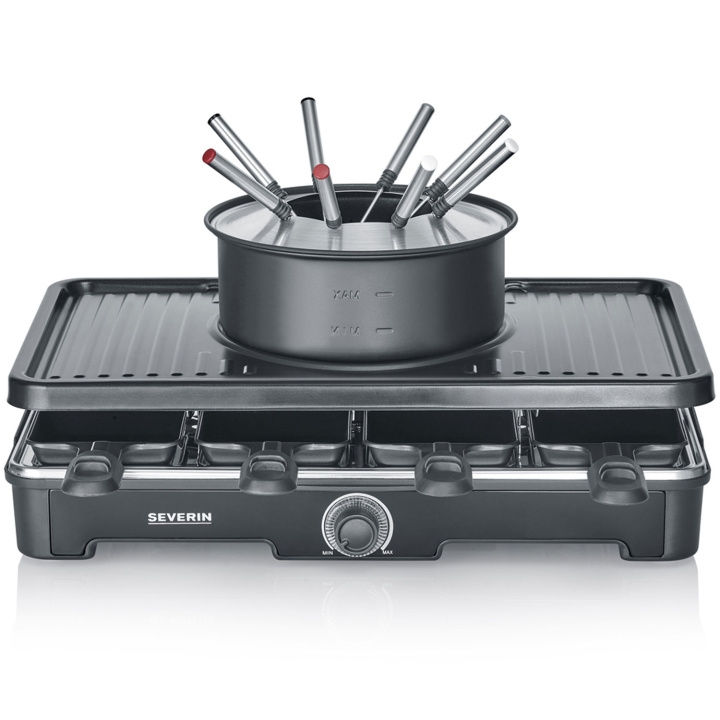 Severin Fondue/Raclette Kombinerad 8pannor 2in1 RG 2347 ryhmässä KOTI, TALOUS JA PUUTARHA / Kodinkoneet / Fondue @ TP E-commerce Nordic AB (D19752)