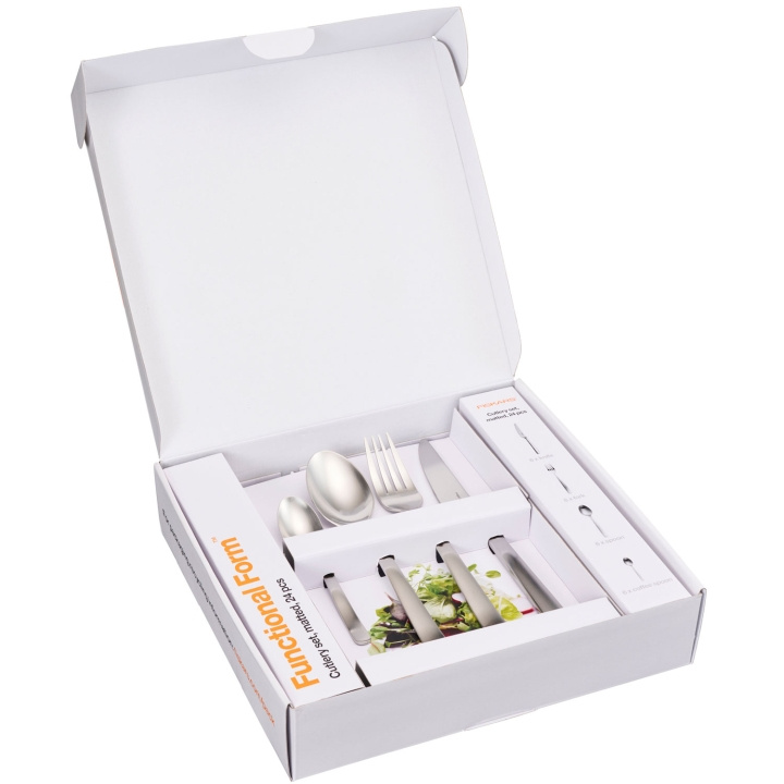 Fiskars Bestickset FF matt 24-delar i gåvoask ryhmässä KOTI, TALOUS JA PUUTARHA / Keittiövälineet / Muut keittivälineet @ TP E-commerce Nordic AB (D19756)