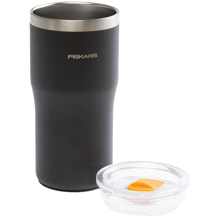 Fiskars Termosmugg svart 0,5 liter On-the-go mug ryhmässä URHEILU, VAPAA-AIKA JA HARRASTUS / Ulkoilu / Termos- ja vesipullot @ TP E-commerce Nordic AB (D19758)