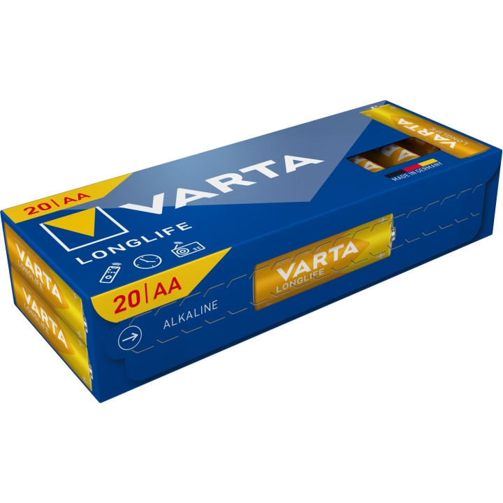 Varta Longlife AA / LR06 Batteri 20-pack ryhmässä KODINELEKTRONIIKKA / Paristot & Laturit / Akut / AA @ TP E-commerce Nordic AB (D19766)