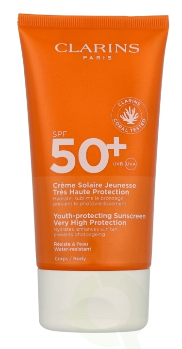 Clarins Youth-Protecting Sunscreen High Protection SPF50+ 150 ml Body ryhmässä KAUNEUS JA TERVEYS / Ihonhoito / Rusketus / Aurinkosuoja @ TP E-commerce Nordic AB (D19852)
