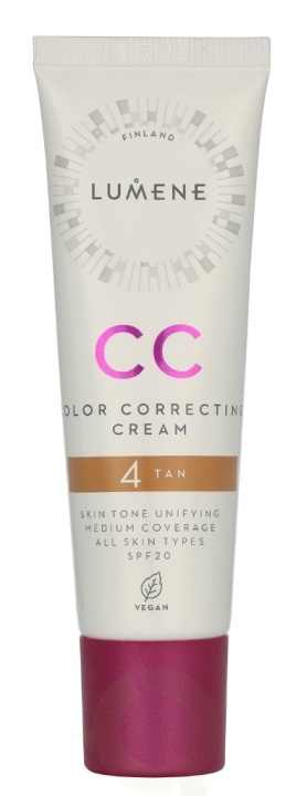Lumene CC Color Correcting Cream SPF20 30 ml #4 Tan ryhmässä KAUNEUS JA TERVEYS / Ihonhoito / Kasvot / Päivävoide @ TP E-commerce Nordic AB (D19864)