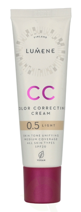 Lumene CC Color Correcting Cream SPF20 30 ml #0,5 Light ryhmässä KAUNEUS JA TERVEYS / Ihonhoito / Kasvot / Päivävoide @ TP E-commerce Nordic AB (D19866)