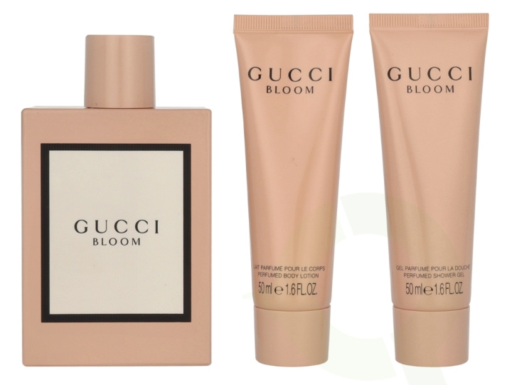 Gucci Bloom Giftset 200 ml Edp Spray 100ml/Body Lotion 50ml/Shower Gel 50ml ryhmässä KAUNEUS JA TERVEYS / Lahjapakkaukset / Naisten lahjapakkaukset @ TP E-commerce Nordic AB (D19886)