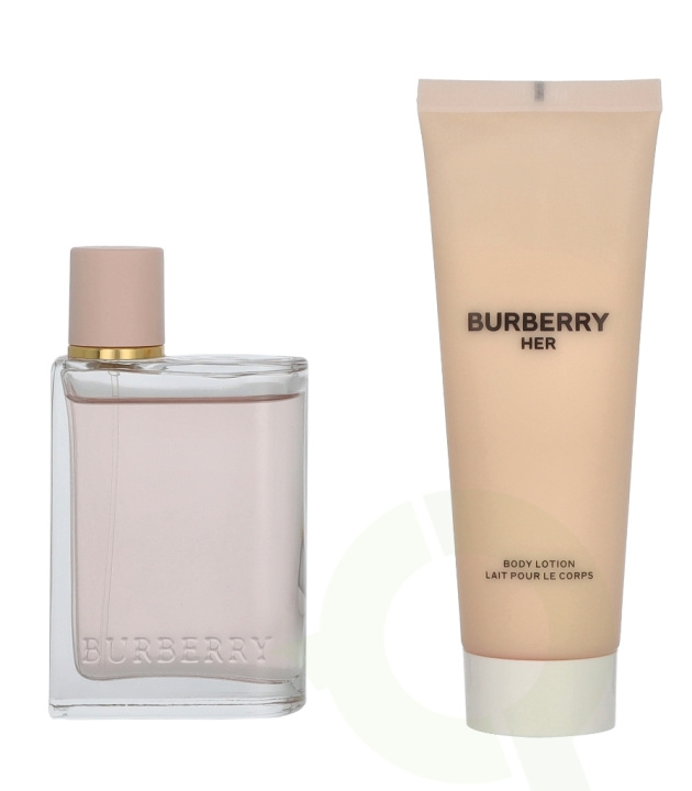 Burberry Her Giftset 125 ml Edp Spray 50ml/Body Lotion 75ml ryhmässä KAUNEUS JA TERVEYS / Lahjapakkaukset / Naisten lahjapakkaukset @ TP E-commerce Nordic AB (D19889)