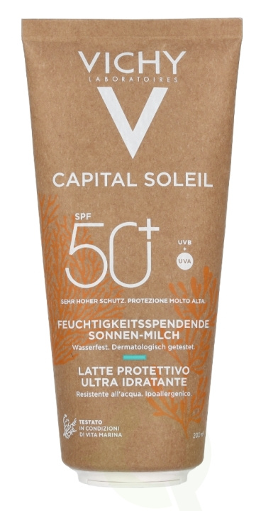 Vichy Capital Soleil Solar Eco-Designed Milk SPF50+ 200 ml ryhmässä KAUNEUS JA TERVEYS / Ihonhoito / Rusketus / Aurinkosuoja @ TP E-commerce Nordic AB (D19900)