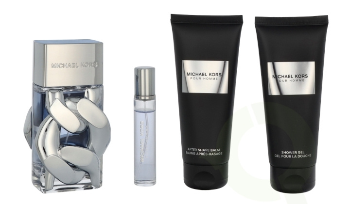 Michael Kors Pour Homme Giftset 310 ml Edp Spray 100ml/Shower Gel 100ml/After Shave Balm 100ml/Edp Spray 10ml ryhmässä KAUNEUS JA TERVEYS / Tuoksut & Parfyymit / Parfyymit / Miesten Tuoksut @ TP E-commerce Nordic AB (D19909)