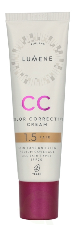 Lumene CC Color Correcting Cream SPF20 30 ml #1,5 Fair ryhmässä KAUNEUS JA TERVEYS / Ihonhoito / Kasvot / Päivävoide @ TP E-commerce Nordic AB (D19913)