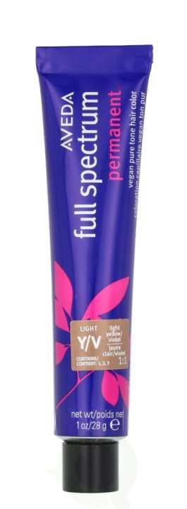 Aveda Full Spectrum Permanent Vegan Pure Tone Hair Color 28 g Light Yellow Violet ryhmässä KAUNEUS JA TERVEYS / Hiukset &Stailaus / Hiustenhoito / Hiusväri / Hiusväri & Väripommi @ TP E-commerce Nordic AB (D19961)
