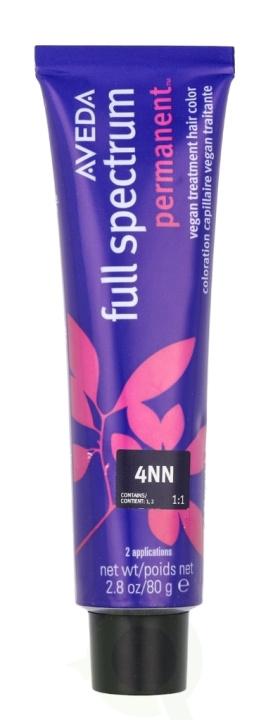 Aveda Full Spectrum Permanent Vegan Pure Tone Hair Color 80 g 4NN ryhmässä KAUNEUS JA TERVEYS / Hiukset &Stailaus / Hiustenhoito / Hiusväri / Hiusväri & Väripommi @ TP E-commerce Nordic AB (D19970)