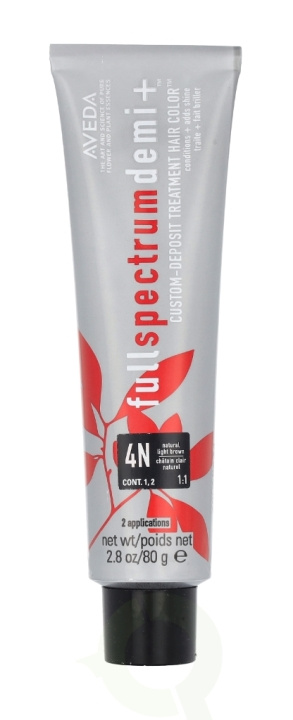 Aveda Full Spectrum Demi+ Custom-Deposit Hair Color 80 g 4N Light Brown ryhmässä KAUNEUS JA TERVEYS / Hiukset &Stailaus / Hiustenhoito / Hiusväri / Hiusväri & Väripommi @ TP E-commerce Nordic AB (D19981)
