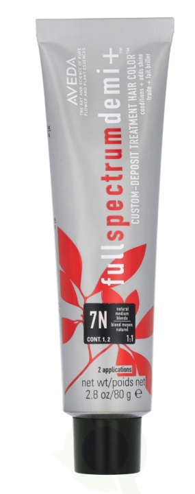 Aveda Full Spectrum Demi+ Custom-Deposit Hair Color 80 g 7N Medium Blonde ryhmässä KAUNEUS JA TERVEYS / Hiukset &Stailaus / Hiustenhoito / Hiusväri / Hiusväri & Väripommi @ TP E-commerce Nordic AB (D19983)