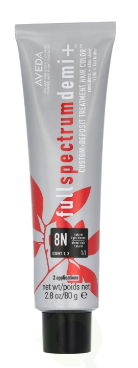 Aveda Full Spectrum Demi+ Custom-Deposit Hair Color 80 g 8N Light Blonde ryhmässä KAUNEUS JA TERVEYS / Hiukset &Stailaus / Hiustenhoito / Hiusväri / Hiusväri & Väripommi @ TP E-commerce Nordic AB (D19984)