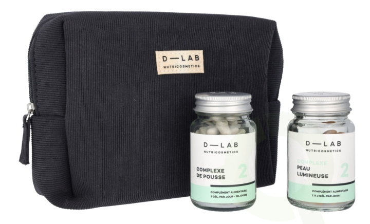 D-Lab Nutricosmetics D-Lab Beaute-Datale Duo Capsules Set 40.3 g Complexe De Pousse 56 Caps/Complexe Peau Lumineuse 28 Caps ryhmässä KAUNEUS JA TERVEYS / Ihonhoito / Kasvot / Seerumit iholle @ TP E-commerce Nordic AB (D20086)