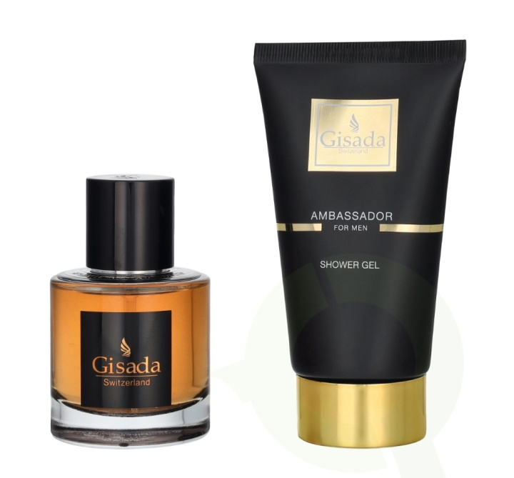 Gisada Ambassador Men Giftset 150 ml Edp Spray 50 ml/ Showergel 100 ml ryhmässä KAUNEUS JA TERVEYS / Lahjapakkaukset / Miesten lahjapakkaukset @ TP E-commerce Nordic AB (D20124)