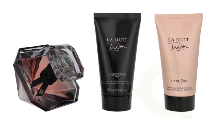 Lancome La Nuit Tresor Giftset 150 ml Edp Spray 50ml/Body Lotion 50ml/Shower Gel 50ml ryhmässä KAUNEUS JA TERVEYS / Lahjapakkaukset / Naisten lahjapakkaukset @ TP E-commerce Nordic AB (D20127)