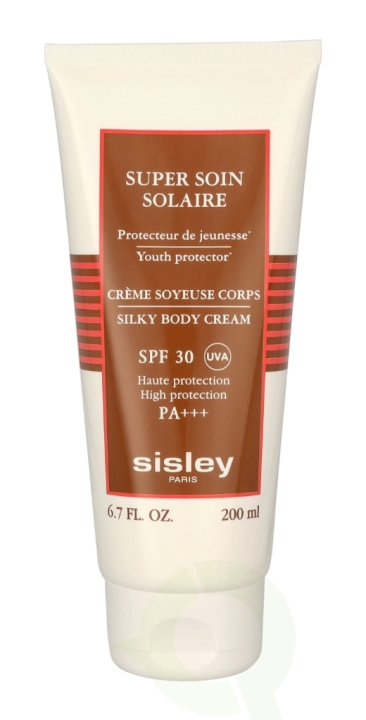 Sisley Super Soin Solaire Silky Body Cream SPF30 PA+++ 200 ml ryhmässä KAUNEUS JA TERVEYS / Ihonhoito / Rusketus / Aurinkosuoja @ TP E-commerce Nordic AB (D20202)