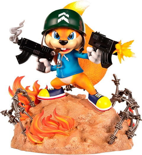 First4Figures - Conker (Sotilas Conker) RESIN-patsas (RESIN) ryhmässä URHEILU, VAPAA-AIKA JA HARRASTUS / Hauskat tavarat / Keräilyesineet @ TP E-commerce Nordic AB (D20214)