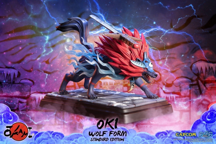 First4Figures Okami (Oki Wolf Form) RESIN-patsas (Oki Wolf Form) ryhmässä URHEILU, VAPAA-AIKA JA HARRASTUS / Hauskat tavarat / Keräilyesineet @ TP E-commerce Nordic AB (D20219)