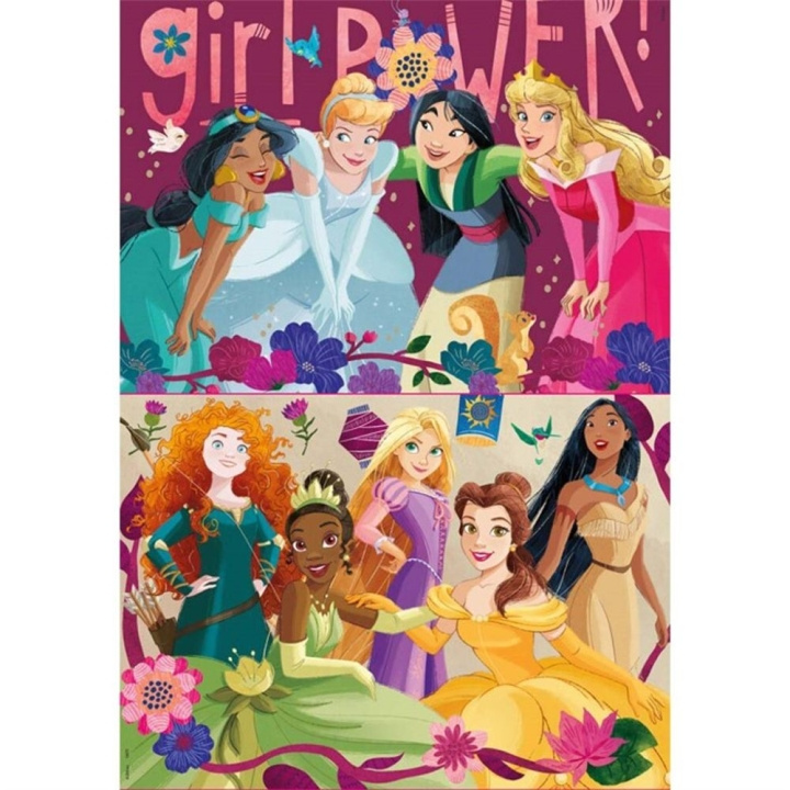 Educa 2x48 Disney Princess 2 palapeliä (80-19675) ryhmässä LELUT, TUOTTEET LAPSILLE JA VAUVOILLE / Leikkikalut, Askartelu &Pelit / Lasten palapeli @ TP E-commerce Nordic AB (D20238)
