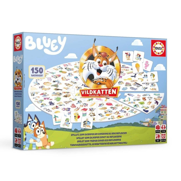 Educa Vildkatten Bluey (78-20074) ryhmässä LELUT, TUOTTEET LAPSILLE JA VAUVOILLE / Leikkikalut, Askartelu &Pelit / Lasten palapeli @ TP E-commerce Nordic AB (D20270)