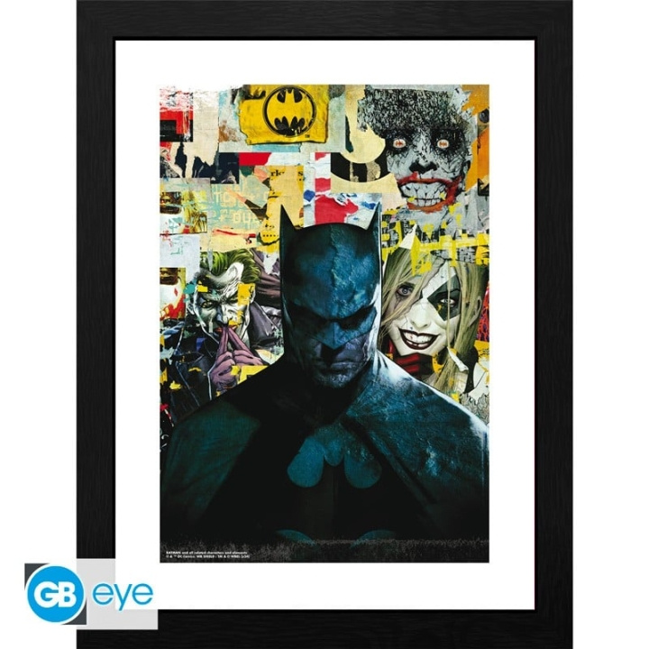 DC Comics Kehystetty tuloste Batman (30x40) x2 ryhmässä URHEILU, VAPAA-AIKA JA HARRASTUS / Hauskat tavarat / Keräilyesineet @ TP E-commerce Nordic AB (D20271)