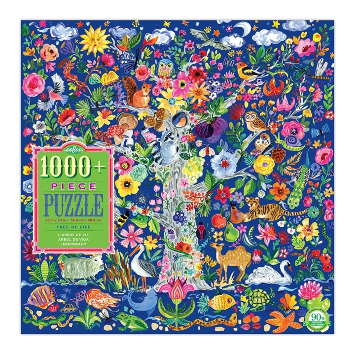 eeBoo Puzzle - Elämän puu, 1000 kpl (EPZTTOL) ryhmässä URHEILU, VAPAA-AIKA JA HARRASTUS / Harrastus / Palapeli @ TP E-commerce Nordic AB (D20274)