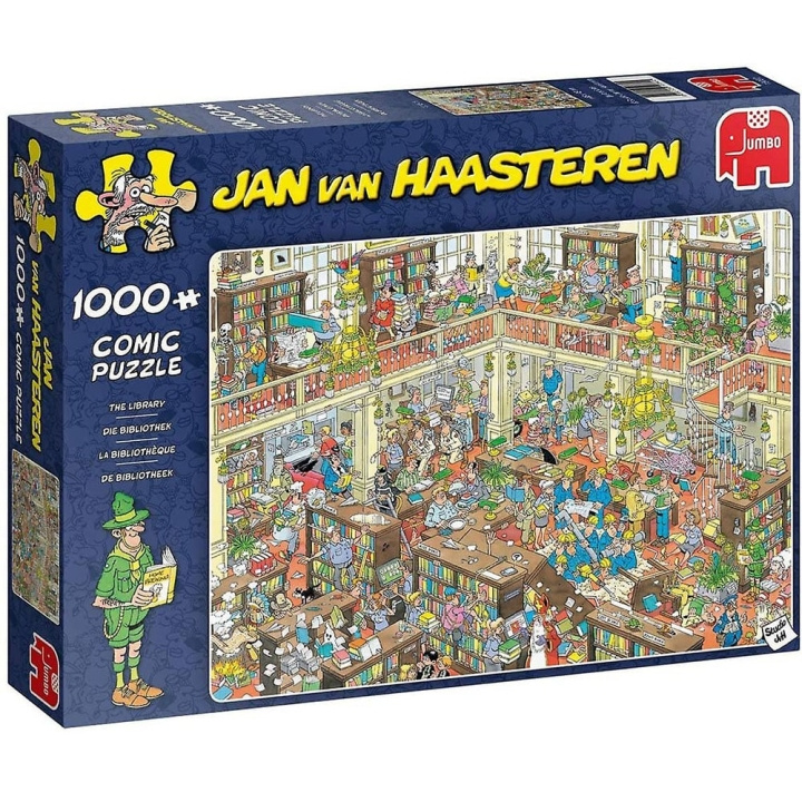 Jan van Haasteren Kirjasto (1000 kpl) (JUM9092) ryhmässä URHEILU, VAPAA-AIKA JA HARRASTUS / Harrastus / Palapeli @ TP E-commerce Nordic AB (D20307)