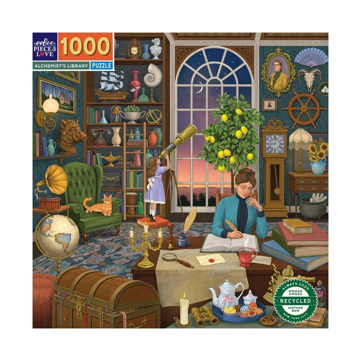 eeBoo Puzzle 1000 pcs - Alchemists Library - (EPZTAHL) ryhmässä URHEILU, VAPAA-AIKA JA HARRASTUS / Harrastus / Palapeli @ TP E-commerce Nordic AB (D20313)