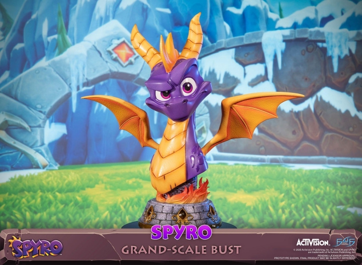 First4Figures - Spyro The Dragon (Spyro Grand-Scale Bust) RESIN patsas /figuuri / figuuri ryhmässä URHEILU, VAPAA-AIKA JA HARRASTUS / Hauskat tavarat / Keräilyesineet @ TP E-commerce Nordic AB (D20319)