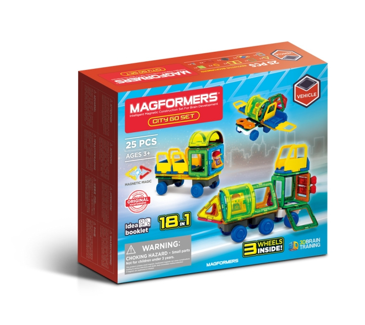 Magformers City Go Set 25 kpl (20-707025) ryhmässä LELUT, TUOTTEET LAPSILLE JA VAUVOILLE / Leikkikalut, Askartelu &Pelit / Lelusarja @ TP E-commerce Nordic AB (D20322)