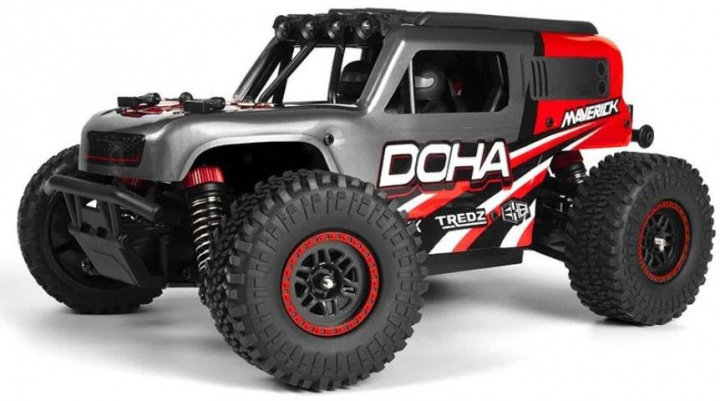 Maverick Doha 1/20 4WD sähkökuorma-auto - punainen (150701) ryhmässä LELUT, TUOTTEET LAPSILLE JA VAUVOILLE / Radio-ohjattava / Muut @ TP E-commerce Nordic AB (D20340)
