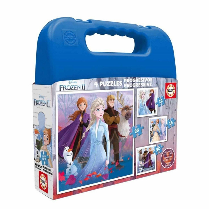 Educa Disney - 2, 4 in 1 - Matkalaukku - 12 kpl - Frozen (018114) ryhmässä LELUT, TUOTTEET LAPSILLE JA VAUVOILLE / Leikkikalut, Askartelu &Pelit / Lasten palapeli @ TP E-commerce Nordic AB (D20380)