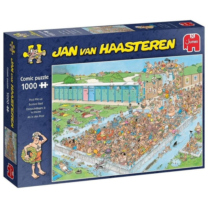 Jan van Haasteren Pool Pile-Up (1000 kpl) (JUM0039) ryhmässä URHEILU, VAPAA-AIKA JA HARRASTUS / Harrastus / Palapeli @ TP E-commerce Nordic AB (D20394)
