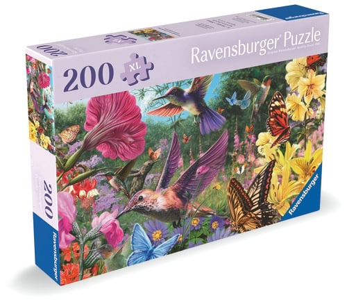 Ravensburger Kolibrit ja perhoset - 200p (12001369) ryhmässä URHEILU, VAPAA-AIKA JA HARRASTUS / Harrastus / Palapeli @ TP E-commerce Nordic AB (D20400)