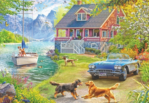 Ravensburger Summer Lake House - 200p (12001370) ryhmässä URHEILU, VAPAA-AIKA JA HARRASTUS / Harrastus / Palapeli @ TP E-commerce Nordic AB (D20401)