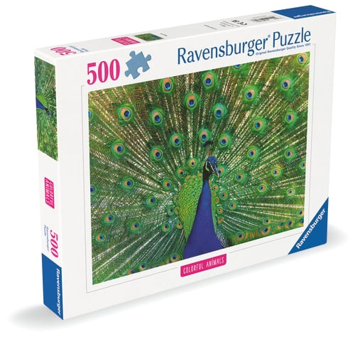 Ravensburger Riikinkukko - 500p (12001332) ryhmässä URHEILU, VAPAA-AIKA JA HARRASTUS / Harrastus / Palapeli @ TP E-commerce Nordic AB (D20416)
