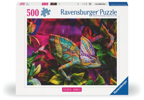 Ravensburger Kameleontti - 500p (12001333) ryhmässä URHEILU, VAPAA-AIKA JA HARRASTUS / Harrastus / Palapeli @ TP E-commerce Nordic AB (D20417)