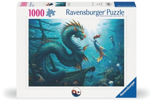 Ravensburger Lumottu syvyys Lohikäärmeen merenneito - 1000p (12001434) ryhmässä LELUT, TUOTTEET LAPSILLE JA VAUVOILLE / Leikkikalut, Askartelu &Pelit / Lasten palapeli @ TP E-commerce Nordic AB (D20432)