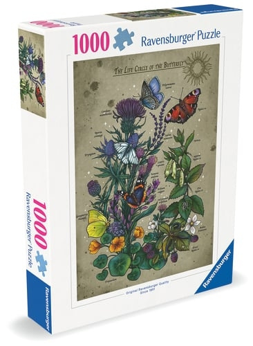 Ravensburger Lifecircle Butterfly - 1000p (12001435) ryhmässä URHEILU, VAPAA-AIKA JA HARRASTUS / Harrastus / Palapeli @ TP E-commerce Nordic AB (D20433)