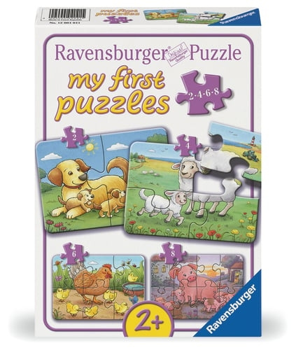 Ravensburger Maatilan eläinperheet 2/4/6/8p - (12004041) ryhmässä LELUT, TUOTTEET LAPSILLE JA VAUVOILLE / Leikkikalut, Askartelu &Pelit / Lasten palapeli @ TP E-commerce Nordic AB (D20446)
