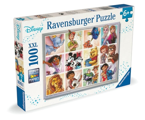 Ravensburger Disney Multicharacter 100p XXL - (12004118) ryhmässä LELUT, TUOTTEET LAPSILLE JA VAUVOILLE / Leikkikalut, Askartelu &Pelit / Lasten palapeli @ TP E-commerce Nordic AB (D20460)