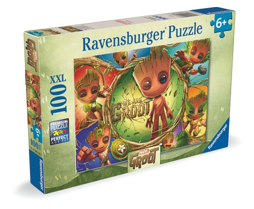 Ravensburger Marvel Groot - 100p (12004128) ryhmässä LELUT, TUOTTEET LAPSILLE JA VAUVOILLE / Leikkikalut, Askartelu &Pelit / Lasten palapeli @ TP E-commerce Nordic AB (D20462)